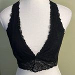 PINK - Victoria's Secret Pink Victoria’s Secret black lace crisscross bralette Photo 0