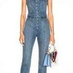 GRLFRND  Hill Slim Jumpsuit OVERALLS WOMENS SIZE L LARGE BLUE Photo 5