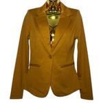 Elegant Women's Mustard Blazer size S New Yellow Photo 0
