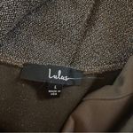 Lulus Forever Your Girl Metallic Body-Con Minidress - Olive Silver Large NWT Photo 7