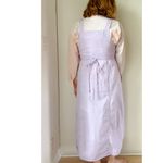 Vintage 1990s Lilac ButtonFront Pinafore Dress Soft Cotton Minimal Cottagecore Purple Size 6 Photo 1