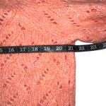 J.Crew Pointelle Crew Neck Wool Blend Long Sleeve Sweater LARGE Photo 4