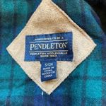Pendleton Fuzzy Sherpa Wool Blend Full Zip Blue-Green Jacket Sz S Photo 9