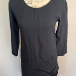 See By Chloe  Black Sheath Dress 3/4 Sleeves Sz 4 Photo 0