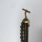 Henri Bendel  St Tropez Multi Strand Mixed Metal Chain Beaded Bracelet gold tone Photo 3