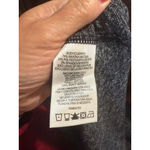 Calvin Klein Women's Black Grey Heather Short Sleeve Twist Front Tee L Photo 6