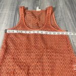 Other Follows Orange Coral Pink Crochet Fringe Tank Top; Medium Women's Photo 5
