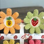 Piper  K Flower/Fruit Crochet Hair Clips Photo 1