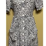 SheIn  Dalmatian Dual Pocket Button Front Dress Photo 2