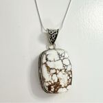 Wild Horse Turquoise 925 Silver Plated Necklace Native American Jewelry Photo 7