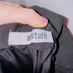 AF Studio Black High Waisted Tie Waist Paperbag Ankle Length Trouser Pants Size M Photo 1