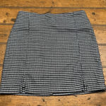 Eyeshadow  Houndstooth‎ Double Slit Mini Skirt Woman's Size 1 Photo 0