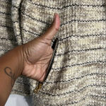 Lucky Brand  Marled Knit Tweed Moto Asymmetrical Zip Up Jacket - Size Medium Photo 2