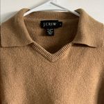 J.Crew V-Neck Tan Wool Blend Sweater Photo 2