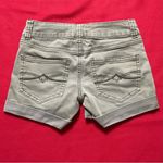 Mudd  Green FLX Stretch Cuffed Shorts - Juniors 0 - EUC Photo 1
