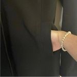 Grace Dane Lewis Black Long Sleeve Long Line Trench Coat Jacket Size 4 Photo 4