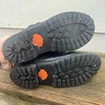 Harley Davidson Black Moto Biker Lace Up Buckle Boots 81003 Size 6 1/2 Photo 5