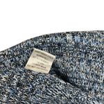 Blue & White Knit Halter Crop Top Button Back Neck Tie M festival boho hippie Size M Photo 4