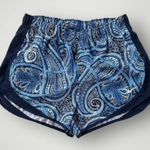 Nike  | Women's Dri-FIT Blue Paisley Print Activewear Running Shorts Photo 0