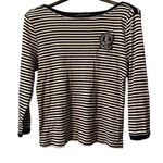 Ralph Lauren Jeans Co Striped Top Size XL Cotton Logo Classic Casual Women’s Photo 0