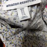 Amazon Essentials Dotted Midi Dress with Tie Waist White Size XL Photo 4
