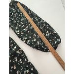 Old Navy  Maxi Dress Size L Green Floral Tiered Prairie Forest Whimsigoth Modest Photo 14