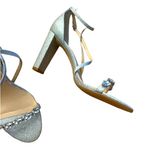 Jewel Badgley Rhinestone Silver Glitter heels Size 8 Photo 0