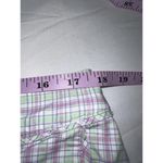 Lady Hagen  Shorts Size 14 Plaid Mid Rise 10" Inseam Golf Light Purple & Green Photo 8