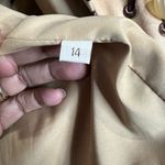 Doncaster  Women’s Blazer - Beige w/brown stitch pattern - Size 14 Photo 3