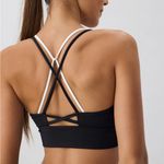 Berlook Activewear Black Contrast X Cross Sports Bra Photo 2