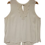 Daniel Rainn  Quin Keyhole Crochet Lace Blouse Boho Beachy‎ Coastal Plus Size XXL Photo 0