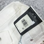 Levi's Premium 501 Original Straight Jeans Size 26 x 32 White High Rise Raw Hem Photo 6