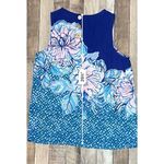 Lilly Pulitzer Iona Top Mr Peacock Blue Plant One on Me Sleeveless Fitted MEDIUM Photo 7