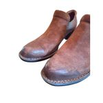 Born Brown Suede Leather Ankle Booties Elastic Chelsea Comfort Western vibe 7 Photo 4
