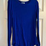 Old Navy Royal Blue Flowy Long Sleeve Shirt Photo 0
