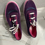 Vans Authentic Magenta Shimmer Womens Sz 11- Men’s 9”5 Purple Velve Sneakers Photo 1