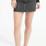 Everlane  Denim Skirt Raw Hem Washed Black 29 Photo 0