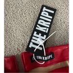 The Kript Red Jaxon Vegan Leather Pants Photo 9