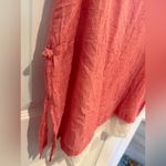 Orange Double Layer Cotton Linen Thin sleeveless top 4 Red Photo 2