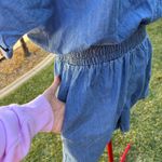 NWOT Chambray Smocked Romper Photo 1