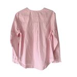 Lucky Brand NWTs Pink Stripe Poplin Lace-Up Blouse Top size small Photo 4
