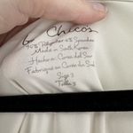 Chico's  Short Sleeve Stretch Travel Beige Cream shirt‎ Size XL Neutral Photo 3