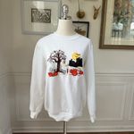 Holiday Editions Halloween Embroidered Applique Sweatshirt S White Photo 1