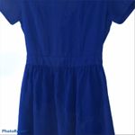 Fifty Street Royal Blue Open-Back Fit & Flare Mini Dress Size Small Photo 3