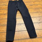 Tuff Athletics  Black Seamless Ribbed Moto Leggings Athleisure Workout Size S Photo 3