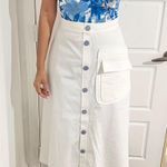 Lela Rose Pearl by white button front skirt Photo 7