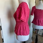Urban Romantics Small Pink Peplum Top Photo 2