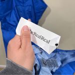 Alexis $495  "Sabelle" tafetta tiered button halter maxi dress - Cobalt Blue - M Photo 10