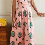 Boden Elsa Back Detail Midi Dress Pink Size 6 Photo 0