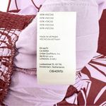 Anthropologie Maeve X Saria Smocked Wide Leg Pants Lilac Floral Tropical Photo 9